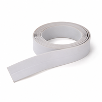 Bande de calfeutrage murale en PVC blanc mat 35 mm 3,5 m, auto-adhésive, étanche, pour salle de bain