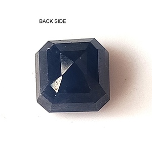 Saphir bleu naturel de 4,30 carats provenant de Birmanie, taille carrée octogonale facettée, non chauffé, pierre précieuse non montée - Product Image 4