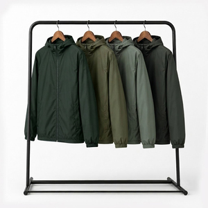 Veste coupe-vent légère pour homme, logo personnalisé, sports de plein air, entraînement physique, respirante, coupe-vent, résistante à l'eau - Product Image 4