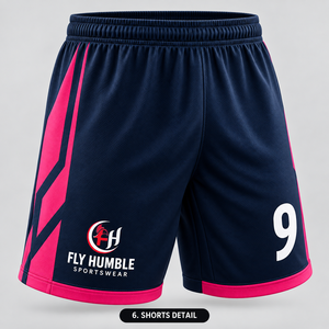 <b>Fly</b> Humble Soccer uniform Kit Men's Short Sleeve V-Neck Breathable Polyester All Seasons Adult Football Uniforms Color - Product Image 5