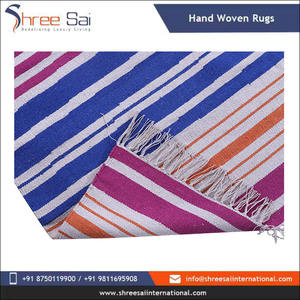 Juegos de alfombras de 100% algodón hechas a mano con diseño Kilim de buena calidad, Compre alfombras de yute indio para exteriores bordadas a precio mayorista - Product Image 5