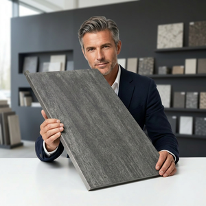 20mm Calibrated 600x1200mm R11 Rectified Core Stone Nero Heavy Duty Outdoor Porcelain Floor <b>Tiles</b> Architectural Planks - Product Image 1