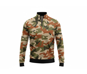 Casual Sublimation Quarter Zip Top Jacket Manufacturer <b>Men</b> Women Youth Sportswear Quick Dry Team <b>Pullover</b> - Product Image 1