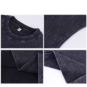 Camiseta sin mangas para hombre con logo personalizado al por mayor, espalda descubierta, para gimnasio, fitness, entrenamiento, 100% algodón, de secado rápido - Product Image 1