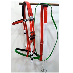 Juego de Brida para Caballo de PVC con Riendas de Goma, Hebillas de Acero Inoxidable y Acolchado de Neopreno, Fabricante de Arnés Personalizado para Caballos - Product Image 1