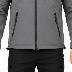 Chaqueta cortavientos de tela suave, impermeable, transpirable, para actividades al aire libre, senderismo, hombres y mujeres, ligera, con cremallera, bolsillos y capucha. - Product Image 6