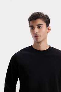 เสื้อสเวตเชิ้ตคอกลมผู้ชาย – ผ้าฝ้ายผสมเนื้อนุ่ม สวมใส่สบายๆ - Product Image 2