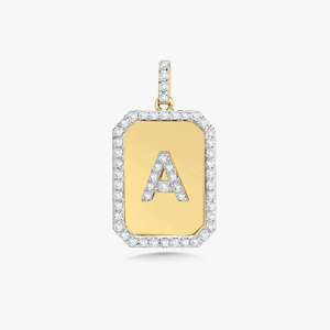 Colgante Minimalista de Lujo con Inicial de Diamante Cultivado en Laboratorio para Mujer, Chapado en Oro Sólido de 14K/18K, Delicado y Elegante, Regalo con Letra, Venta al por Mayor - Product Image 5
