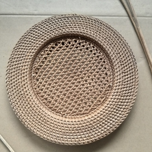 Polished Vietnam Rustic Rattan Charger Plate 33inch For Elegant Apartment Styling And Fruit Displays 99 Gold Data - Product Image 2