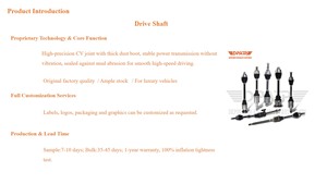 Arbre d'entraînement en acier pour systèmes de transmission automatique <span class=keywords><strong>Audi</strong></span> Q5, ensemble demi-arbre arrière 8R0501203C, grand stock disponible - Product Image 3