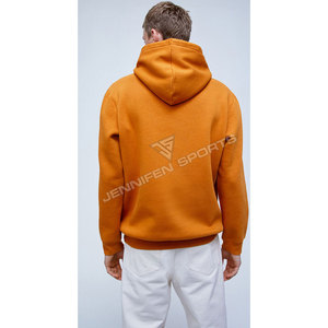 เสื้อฮู้ดผู้ชายแบบสวมหัว ผ้าฝ้าย 100% สำหรับฤดูหนาว  แบบเรียบง่าย สั่งทำปักโลโก้ได้ ระบายอากาศ แห้งเร็ว ขายส่ง - Product Image 6