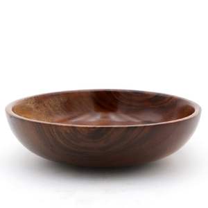 Tazones de Madera de Acacia para Servir Ensaladas, Frutas y Alimentos, Tazones de Madera de Alta Calidad Hechos a Mano, Tazón de Madera, Mejor Precio - Product Image 3