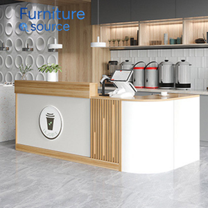 Mostrador de recepción de madera de alta calidad moderno Premium, mostrador duradero para Lobby de hotel, proyectos de oficina corporativa directamente Vietnam - Product Image 1