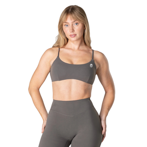 Soutien-gorge de sport minimaliste pour femme, doux et extensible, idéal pour le yoga, la gym et l'entraînement, coupe confortable, profil bas, haut de sport actif - Product Image 1