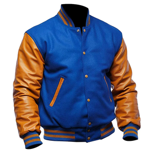 Blouson universitaire slim à capuche pour homme, personnalisable OEM, en laine chenille brodée, design vintage, patchwork, écologique et respirant - Product Image 5