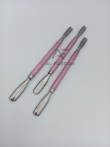 AL_FARDAN Repousse-cuticules et grattoir à ongles en acier inoxydable avec logo personnalisé pour manucure et outils de nail art - Product Image 4