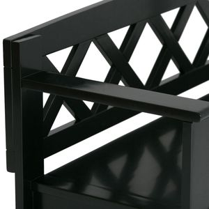 Amherst Black <b>Entryway</b> Storage <b>Bench</b> - Product Image 3