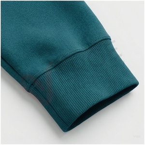 Ensemble de survêtement à capuche pour homme, couleur turquoise, manches longues, couleur unie, coupe décontractée, vêtements d'automne avec fermeture à cordon - Product Image 6