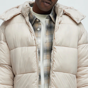 New <b>Top</b> <b>High</b> Quality Men Puffer Jacket Lightweight Casual Winter Coat Regular Fit Zipper Closure Solid Design Your Own Style - Product Image 6