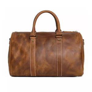 Unisex High Quality Customize Leather Duffle <b>Bag</b> Large Capacity Shoe Compartment With Customize Logo and Customize Storage Space - Product Image 4