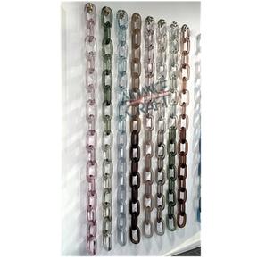 โซ่เรซิ่นใสหลากสีขนาดใหญ่สำหรับตกแต่งผนัง DIY และอุปกรณ์กั้นห้อง - Product Image 1