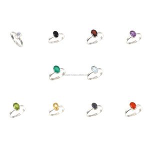 Anillos Originales de Plata de Ley 925 Más Vendidos de Calidad Prémium con Piedras Preciosas Naturales, Joyería Minimalista para Mujer, Regalo de Compromiso - Product Image 3