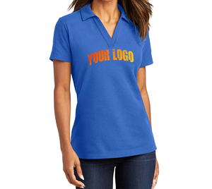 Chemises de golf pour femmes en coton 100% respirant de haute qualité, 210g, style streetwear, noires, personnalisables avec logo brodé, vente en gros - Product Image 1