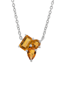 Pendentif grenat en argent sterling 92,5 KLSP-50612 - Product Image 3