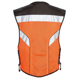 Gilet de sécurité haute visibilité pour homme, hiver, haute qualité, best-seller, 2 LED clignotantes, imperméable, polyester, maille respirante, séchage rapide - Product Image 2