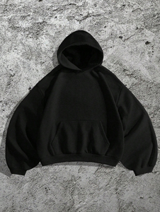 เสื้อฮู้ดดี้ผู้ชายทรงหลวม แขนยาว ผ้าฝ้ายคุณภาพสูง ปี 2026 ราคาโรงงานขายส่ง ยี่ห้อ Maanify - Product Image 4