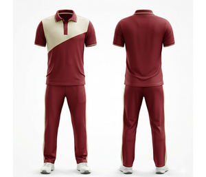 Maillot et pantalon de cricket Elite Performance avec impression par sublimation intégrale |   Vêtements de cricket pour hommes, femmes et jeunes : polo et pantalon - Product Image 1