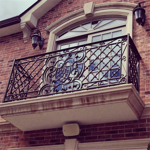 Lan can Cầu Thang sắt rèn nghệ thuật, balusters trang trí, và tay vịn - Product Image 4