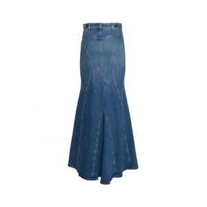 Women Pleated Midi <b>Skirt</b> High <b>Waist</b> <b>Elastic</b> A Line Casual Fashion Wholesale - Product Image 2