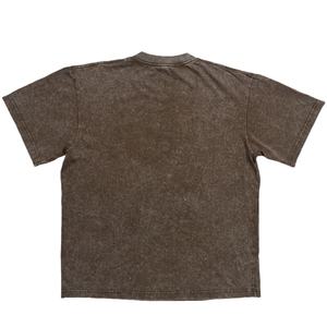 Camiseta de hombre con lavado ácido, 100% algodón tejido, manga corta, corte oversize, hombros caídos, estilo urbano, corte recto, antiarrugas - Product Image 4