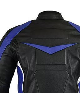 Original Genuine Sheep Leather <b>Jacket</b> For Men Vintage <b>Biker</b> Front Logo Custom Motorcycle Clothing Leather Motorbike <b>Jacket</b> - Product Image 2