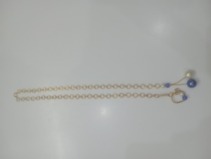 Ensemble collier et boucles d'oreilles en forme de fleur en argent plaqué or vintage, bijoux de mariage classiques pour femmes, perles, bijoux Amaira, haute qualité - Product Image 6