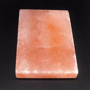 Plaque de sel rose de l'Himalaya de haute qualité, sculptée, style lampe, avec support élégant en acier inoxydable, pour grillades décoratives et barbecue - Product Image 4