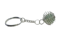 Porte-clés de guérison en pierre naturelle, vente en gros, cristaux de pierre aventurine verte, pierre précieuse ronde, soin, vente en gros - Product Image 3