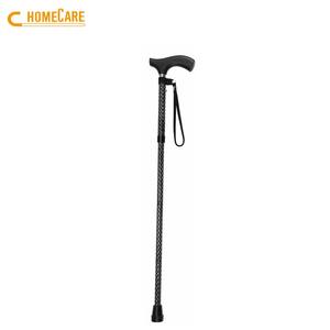 Canne pliante en aluminium noir gravé, matériel de haute qualité - Product Image 2