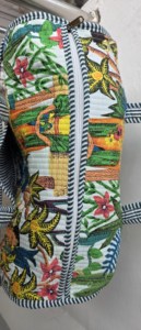 Bolsa de Mano Acolchada de Alta Calidad con Cierre de Cremallera, Estampado de Jungla, Ligera, Transpirable, de Tela de Algodón, Nueva Llegada - Product Image 4