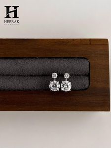 Pendientes de Oro de 14K con Dos Diamantes en Forma de Gota, Joyería Fina Minimalista de Fabricante - Product Image 1