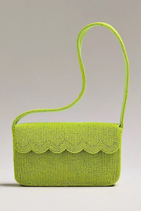 Nouveauté Brazeal Studio : Pochette de luxe faite main pour femme, ornée de perles, sacs de rangement multifonctionnels avec poignée en bambou, motif géométrique - Product Image 6
