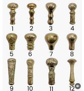 37.4'' Canes and <b>Walking</b> <b>Sticks</b> in Natural Wood with a Brass Handle - Elegant <b>Walking</b> Cane Style <b>Walking</b> <b>Stick</b> for <b>Men</b> Woman - Product Image 5