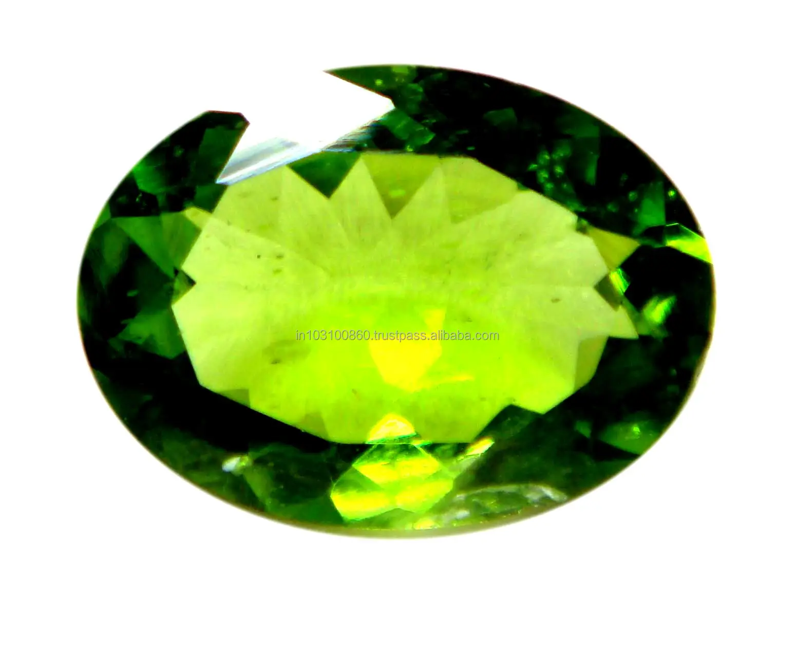 Pedra preciosa, pedra preciosa natural com corte em forma oval, verde, destruído, 5x3mm 5x4mm