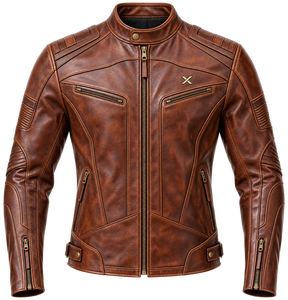 เสื้อแจ็คเก็ตมอเตอร์ไซค์หนัง X Heritage Racer |   สีดำ สีน้ำตาล สีเขียว |   ผู้ผลิต OEM ODM |   คุณภาพการออกแบบระดับพรีเมียม |   ชุดแข่งรถ | - Product Image 1