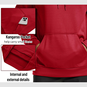 Nouvelle arrivée, sweat à capuche en polaire pour homme de qualité supérieure à bas prix avec poche, décontracté, pour une utilisation en extérieur, respirant, sweat à capuche basique en coton mélangé - Product Image 4