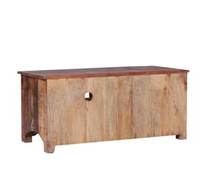 Unique Durable Rustic Reclaimed Solid Wood Truck Media <b>TV</b> Unit Vintage Recycled Living Room Furniture by Artisans Art - Product Image 5