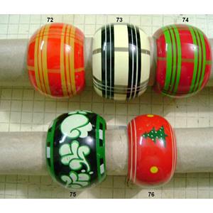 Brazaletes de Madera Coloridos para Regalo, Brazaletes de Madera Modernos para Mujer, Brazaletes de Madera Hechos a Mano con Pintura Artística, Joyería de Moda - Product Image 3