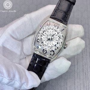 Montre mécanique de luxe pour homme Charm Jewells, boîtier tonneau 40 mm en acier inoxydable, cadran analogique, verre saphir, bracelet en acier inoxydable - Product Image 3