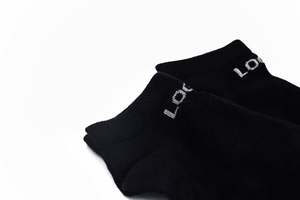 Chaussettes pour hommes avec logo personnalisé, couleur unie, tricotées, à revers, coupe régulière, respirantes, pour un usage quotidien - Product Image 2